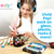 Ooly Shrink-Its Easter Activities for Kids, DIY Shrinking Art & Vivid Pop Marker Kit, 40 Pre Cut Shrinking Charms, 6 Cords & Chains, 8 Water Based Paint Markers for Kids in Classic Colors
