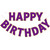 LITAUS Happy Birthday Banner 9ft Purple - Pre-Strung No DIY Backdrop Sign for Parties, Adults, Kids, Women & Girls - Reusable Birthday Decorations & Party Supplies