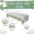 Blue Orchards Sage Green Table Cover (Pack of 2) - 54"x108" XL - Eucalyptus Party Supplies, Botanical Themed Decorations, Sage Green Baby Shower, Wild One Birthday