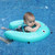 Mambobaby Float Self-Inflating Baby Swim Float with Canopy, Compressible Folding Pool Baby Float, Upgrade Soft Waterproof Skin-Friendly Material Toddler Swim Float (Standard Edition Pink)