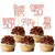 30PCS 50th Birthday Cupcake Toppers Glitter Fifty Happy 50th Straight Outta 1975 Cupcake Picks for Cheers to 50 Years 50th Birthday Wedding Anniversary Party Cake Decorations Supplies Rose Gold