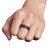 Anxiety Ring for Women Spinner Ring Fidget Toys Adults Fidget Ring Spinner Rings Stainless Steel Fidget Rings Fidgit Ring Men Moon Star Black Size 6
