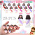 Bememo 25 Pcs Little Jesus Figures Original Design Mini Rubber Jesus Toys to Hide and Seek Religious Party Favors Sunday School Baptism Gifts (Dream Color)