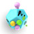 Fidget Dodecagon 12-Side Fidget Toys Cube Relieves Stress and Anxiety Anti Depression Cube for Children and Adults Easter Basket Stuffers Gift Idea (B3 Blue Sky)