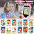 Kids Phone Toys for Girls, 3 4 5 6 7 8 Year Old Boys Girls Christmas Birthday Gifts for Kids, 2.8" Touchscreen Smartphone Toddler Cell Phone, Children Play Toy Phone with Camera, Game, Music, 8GB Card