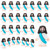 Bememo 25 Pcs Little Jesus Figures Original Design Mini Rubber Jesus Toys to Hide and Seek Religious Party Favors Sunday School Baptism Gifts(Cyan Blue)
