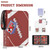 Mlikero 720 Pockets Football Card Binder, Sports Card Binder with Card Display Design, Premium Card Ablums with Sports Pattern Wristband Fit for Football Cards 2025