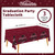 Gatherfun Graduation Tablecloths Graduation Party Table Decorations Waterproof Plastic Rectangular Disposable Table Cover for Congrats Grad Party Supplies 3PCS 54x108 Inch, Maroon