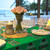 Graduation Party Decorations, Gongrats Grad Tablecover for Graduation Party Supplies, 3 pcs Green Table Cloths, 54"x108"