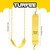 TURFEE Swing for Outdoor Swing Set - Pack of 1 Seat Replacement Kit with Heavy Duty Chains - Backyard Swingset Playground Accessories for Kids (Yellow)