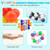 4PCS Autism Sensory Toys for Autistic Children,Quiet Fidget Toys for Adults Kids, Stocking Stuffers for Kids Boys,Autism Toys for Toddlers 3-4,Kids Travel Toys for Kids Ages 3-5 Gift(C)