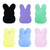 Periyholev 5.9" Soft Bunny Stuffed Animal - Adorable Spring Plush Toy for Easter Basket Stuffers, Holiday Home Decor & Kids Gifts (6Pcs)