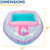 Swimways Disney Princess Ariel Inflatable Water Boat Vehicle for Kids Ages 3+