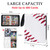 Baseball Card Binder,4 Pocket with 60 Sleeves up to 480 Cards,Portable Waterproof Card Storage Bag with Removable Sleeves,Compatible with Baseball and TCG Cards