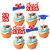 36 PCS Class of 2025 Graduation Cupcake Toppers Glitter Diploma Graduation Cap Cupcake Picks 2025 Congrats Grad Cake Decorations for 2025 Graduation Theme Party Supplies Blue Red