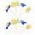36 PCS 2025 Graduation Theme Cupcake Toppers Glitter Class of 2025 Cupcake Picks Diploma Graduation Cap Cupcake Decorations for 2025 Graduation Theme Party Cake Decorations Supplies Blue God