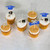 36 PCS 2025 Graduation Theme Cupcake Toppers - Glitter Class of 2025 Graduation Cap Diploma Cupcake Picks - Party Cake Decorations Supplies Silver Blue