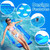 Hipsignal Inflatable Pool Float with Side Cushions, Anti-Tipping Floating Lounger for Adults, Heavy-Duty UV-Resistant Pool Raft for Relaxing in Pool, Beach & Lake-2 Pack