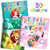 homicozy 3PCS Sticker Paint Books for Kids Ages 4-10,Unicorn Mermaid Animals Designs Paint by Stickers,Sticker by Numbers,Party Birthday Gifts for Girls 4-10,Create 30 Pictures One Stickers at A Time