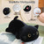 SQEQE Weighted Black Cat Plush, Weighted Black Cat Stuffed Animal for Anxiety, Cute Plushies Soft Pillow Toy Gift for Kids Adults 9.8 Inch, 0.8 Lbs