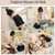 SQEQE Weighted Black Cat Plush, Weighted Black Cat Stuffed Animal for Anxiety, Cute Plushies Soft Pillow Toy Gift for Kids Adults 9.8 Inch, 0.8 Lbs