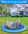 Peteast Dog Splash Pad 59" Anti-Slip Dog Pools for Large Dogs 0.58 mm Thick Dog Sprinkler Water Toy