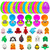 NEXT STOP M Easter Basket Stuffers, Mini 3D Printed Animal Figurines Set,Articulated, Flexible, and Exquisitely Cute, Easter Basket Stuff Fillers with Easter Egg, for Kids.