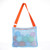 UTTPLL Mesh Beach Bag Adjustable Kids Quick Dry Colorful Net Tote for Seashell Collecting Beach Totes Swimming Accessories for Toddler Boys Girls Blue&Orange