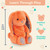 B. toys- B. softies- 12" Plush Bunny- Super Soft Stuffed Animal- Washable Rabbit Toy  for Babies, Toddlers, Kids-Happy Hues- Coral Cutie Orange Bunny- 0 Months +