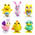 Anditoy 6 Pack Easter Wind up Toys for Kids Boys Girls Toddlers Easter Basket Stuffers Fillers Gifts Party Favors