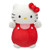 Squishmallows Original Sanrio 10-Inch Hello Kitty in Red and Pink Overalls HugMees - Medium-Sized Ultrasoft Official Jazwares Plush