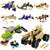 Easter Party Favors Presents for Kids - 8Packs Rubber Band Model Building Blocks Sets for Classroom Prizes Goodie Bags Stuffers for Kids Christmas Birthday Gifts Boys Girls 6 7 8 9 10+