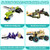 Easter Party Favors Presents for Kids - 8Packs Rubber Band Model Building Blocks Sets for Classroom Prizes Goodie Bags Stuffers for Kids Christmas Birthday Gifts Boys Girls 6 7 8 9 10+