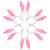Max Fun 12PCS Easter Bunny Ears Headbands Plush Easter Rabbit Ear Hairband for Holiday Kid's Easter Birthday Halloween Party Favors