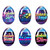 Cherislpy 6 Pcs Easter Galaxy Slime Eggs Stress Relief Toys for Kids Boys Girls Easter Basket Stuffers Eggs Fillers Party Favors Gifts