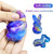 Cherislpy 6 Pcs Easter Galaxy Slime Eggs Stress Relief Toys for Kids Boys Girls Easter Basket Stuffers Eggs Fillers Party Favors Gifts