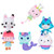 Gabbys Dollhouse, 8-inch MerCat Purr-ific Plush Toy, Kids Toys for Ages 3 and up