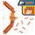 Nerf Minecraft Bow Dart Blaster, Pull-Back String Priming, 8 N1 Darts Compatible Only N1 Dart Blasters, Ages 8+