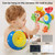 G-WACK Bath Toys for Toddlers Age 1 2 3 Year Old Girl Boy, Preschool New Born Baby Bathtub Water Toys, Durable Interactive Multicolored Infant Toy, Lovely Monkey Caterpillar,2 Strong Suction Cups