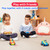 PREXTEX Cartoon Remote Control Car - 2-Pack Police Car and Race Car Toddler Toys - RC Cars for Kids with Different Frequencies - Easy Remote Control Toy and Thoughtful Gifts for Boys and Girls