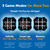 MASSRT 3 in 1 Electronic Tic Tac Toe Game, Handheld Digital Tic Tac Toe Bolt Game with Silent Mode, Portable Learing Toy Gift for Kids & Adults, Blue (One Pack)