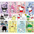 24 Sheets Cute Cartoon Charaters Make Your Own Stickers for Kids,Kawaii Make a Face Stickers for Kids Party Favors Activities Christmas Gifts for Kis and Teens (3L)