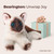 Bearington Collection Lil' Cleo Siamese Cat Plush Toy Stuffed Animals with Ultra Soft Long Fur - Birthday, for Animal Lovers, Cat Owners