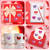 BeYumi Smile Face Heart Sticker - 1000Pcs Heart Shaped Smile Face Stickers in 2 Rolls Cute Emoticon Valentine Loveheart Waterproof Adhesive Decal Greeting Card Envelope Party Gift Decor for Kids