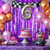4 Packs Purple Foil Fringe Curtain, Purple Glitter Metallic Tinsel Backdrop for Birthday, Wedding, Baby Shower, Princess Bachelorette Christmas New Year Party Decorations Supplies