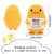 KOOLYI Birthday Gifts for Mom from Daughter Son Mother's Day Mom Gifts for Her Inspirational Crochet Duck Anniversary Cute Handmade Knitted Duck Toy with Positive Card Cheering I Love You Gift
