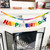 Colorful Wool Felt Ball Banner Garland, Handmade Rainbow Pom Pom Garland for Mantle, Wall, Table Centerpiece | Spring Decorations for Birthday, Christmas Home Kids Playroom Decor 6.56 Ft 60 Balls