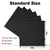 Pokiiulk Classic Baseplates Building Plates, 2 Pack 10" x 10" Building Bases Compatible with All Major Brands, Classic Basplates for Bricks (Black)