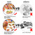 LELEMON Hamburger Jigsaw Puzzles in a Metal Box 100 Pieces Hamburger Fried Chicken French Fries Jigsaw Puzzle for Kids Ages 4-8 Children Learning Educational Puzzles Toys