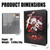 Trading Card Binder for One Piece Cards,16 Pocket with 32 Sleeves up to 1024 Cards One Piece TCG Card Binder,Waterproof Card Storage Book with Sleeves,One Piece for Card Display Case